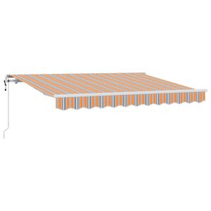 vidaXL Retraktilna tenda večbarvno 350 x 200 cm blago