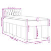 vidaXL Box spring postelja z vzmetnico modra 90x190 cm blago