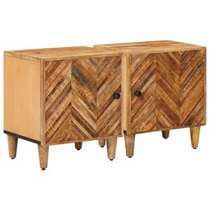 vidaXL Nočna omarica 2 kos Rjava 40 x 33,5 x 46 cm Masiven les manga