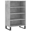 vidaXL Visoka omara betonsko siva 57x35x90 cm inženirski les