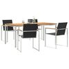 vidaXL Setzaobedovanjenavrtu 5 pcs Trdi teakov les