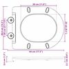 vidaXL Toaletno sedalo s hitro odstranitvijo Antracit