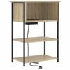 vidaXL Nočna omarica Sonoma hrast 55 x 31 x 76 cm Inženirski les