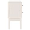 vidaXL Konzolna omarica bela 90x40x78 cm trdna borovina