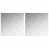vidaXL Stopnice Kvadrat 2 pcs srebrna 50 x 50 cm Aluminij