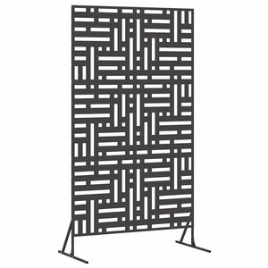 vidaXL Zaslonska za&scaron;čita 100 x 50 x 180 cm Jeklo Črna