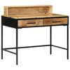 vidaXL Konzolna miza Rjava 100 x 55 x 89.5 cm