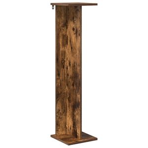 vidaXL Stojalo za rastline Dimljen hrast 25 x 25,5 x 100,5 cm