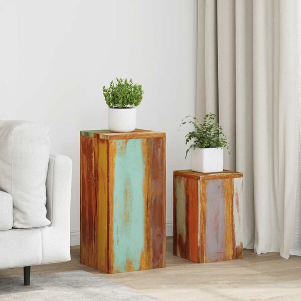 vidaXL Stojalo za rastline 2 kosa trden predelan les