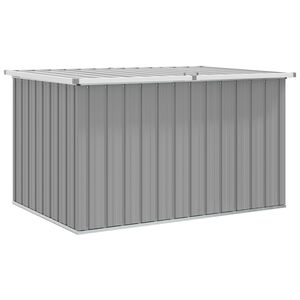 vidaXL Vrtna &scaron;katla za shranjevanje siva 149x99x93 cm