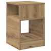 vidaXL Stranska miza Umetni hrast 30,5 x 30 x 45 cm Inženirski les