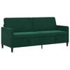 vidaXL Sofa s shrambo Temno zelena 192 x 78 x 87 cm Poliester
