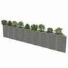 vidaXL Gabion stena iz pocinkanega jekla 630x30x100 cm