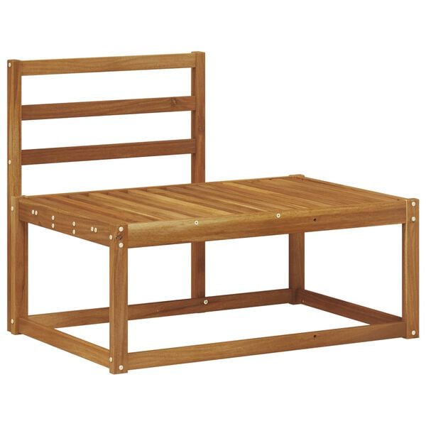 vidaXL Zunanji končni kavč Naravna 91 x 63 x 73 cm Masiven les akacije