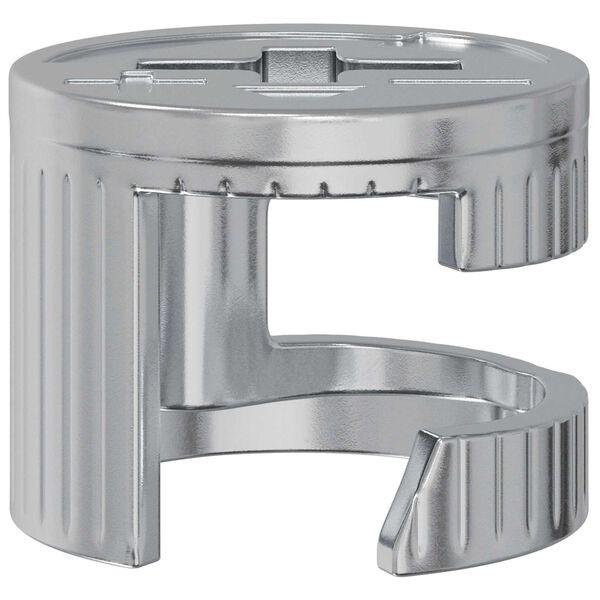 vidaXL Matice z zamikom 2 pcs srebrna 15 x 11,5 mm Jeklo