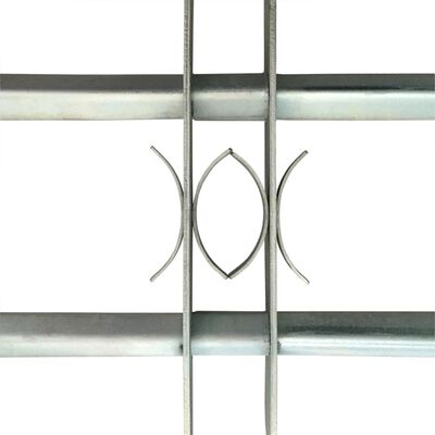 vidaXL Nastavljiva okenska rešetka z 2 prečkama 1000-1500 mm