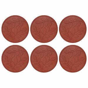 vidaXL Korak kamen 6 kos Rdeča &Oslash; 44 x 2 cm Guma