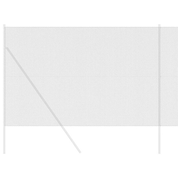 vidaXL Šesterokotna ograja Siva 1.5 x 50 m Jeklo