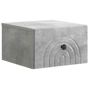 vidaXL Stenski nočni omarici Betonsko siva 33 x 34,5 x 20 cm