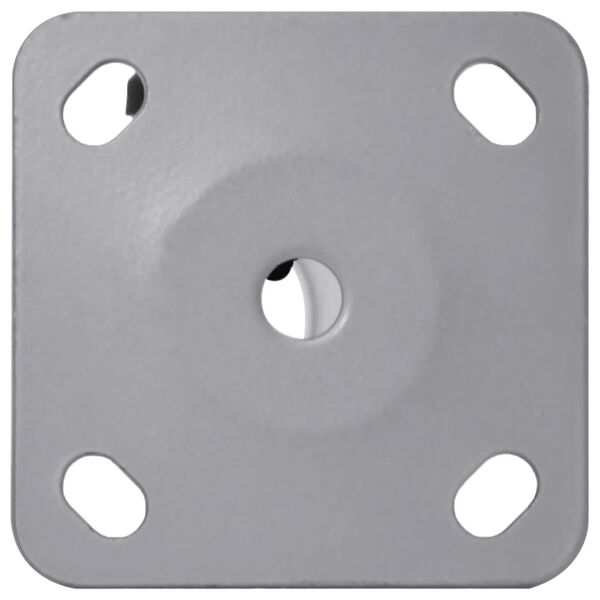 vidaXL Podstavek za senčnik za Ø32/34/38 mm drog srebrno jeklo