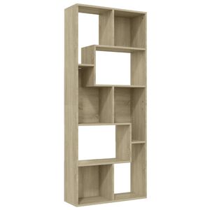 vidaXL Knjižna omara sonoma hrast 67x24x161 cm iverna plo&scaron;ča
