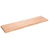 vidaXL Kopalni&scaron;ki pult svetlo rjav 120x30x(2-4) cm obdelan trden les