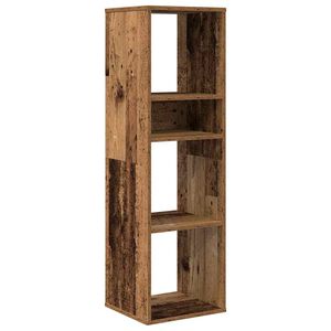 vidaXL Knjižna omara starinski les 34x31x112 cm inženirski les
