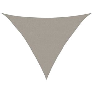 vidaXL Senčnik jadro 160 g/m&sup2; trikotno svetlo sivo 2,5x2,5x3,5 m HDPE