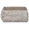 vidaXL Umivalnik siv 30x30x13 cm marmor