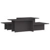 vidaXL Klubska mizica 2 kosa siva 111,5x50x33 cm konstruiran les