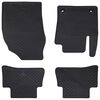 vidaXL Avto preproga 4 pcs Črna primerna za Toyota C-HR hibrid TPE