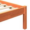 vidaXL Konstrukcija postelje Voskast rjav 205,5 x 185,5 x 100 cm