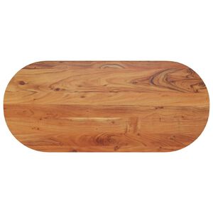 vidaXL Mizna plo&scaron;ča 90x40x3,8 cm ovalna trdna bukovina
