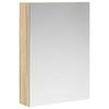 vidaXL Kopalni&scaron;ka ogledalna omara Sonoma hrast 50 x 14,5 x 70 cm