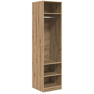 vidaXL Garderobna omara Umetni hrast 50 x 50 x 200 cm Konstruiran les