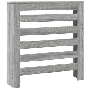 vidaXL Pokrov za radiator siv sonoma 78x20x82 cm inženirski les