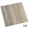 vidaXL Talne deske 55 pcs Taupe 5,11 m&sup2; PVC