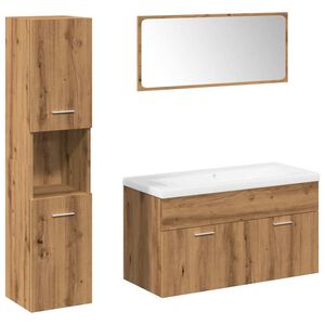 vidaXL 5 kosov kopalni&scaron;kega pohi&scaron;tva Artisan Oak Engineered Wood