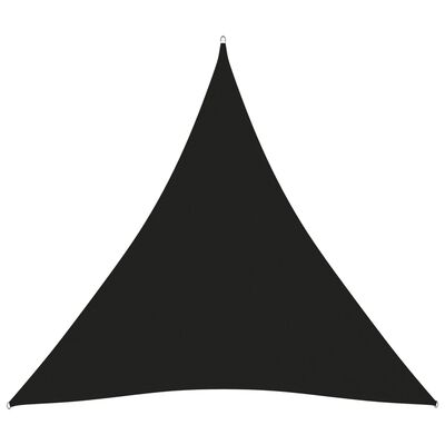 vidaXL Senčno jadro oksford blago trikotno 5x5x5 m črno