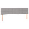 vidaXL Boxspring postelja z vzmetnico svetlo siva 120x190 cm blago