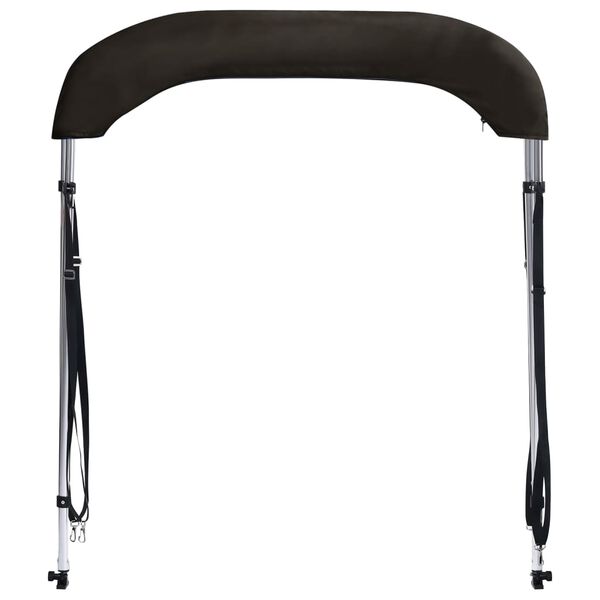 vidaXL Bimini tenda z 2 lokoma črna 150x120x110 cm