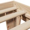 vidaXL Posteljni okvir brez vzmetnice 100x200 cm trdna borovina