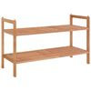 vidaXL Regal za čevlje 69x27x41 cm trdna orehovina