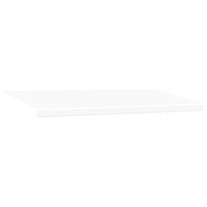 vidaXL Vlečna tenda Bela 600 &times; 350 cm Tkanina in aluminij