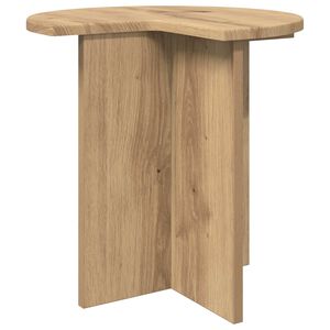 vidaXL Stranska miza Artisan hrast &Oslash; 39 x 38 cm Inženirski les