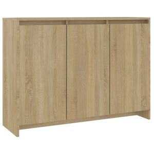 vidaXL Komoda sonoma hrast 102x33x75 cm iverna plo&scaron;ča