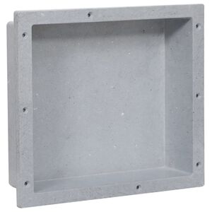vidaXL Ni&scaron;a za tu&scaron; kabino mat siva 41x36x10 cm