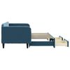 vidaXL Izvlečna dnevna postelja s predali modra 90x200 cm žamet