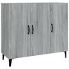 vidaXL Komoda siva sonoma 90x34x80 cm konstruiran les