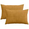 vidaXL Prevleka za blazino 2 pcs ALMELO Rumena 50 x 70 cm korduroy